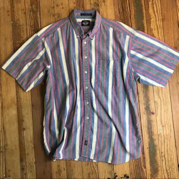 Vintage striped button down shirt - Picture 5 of 5